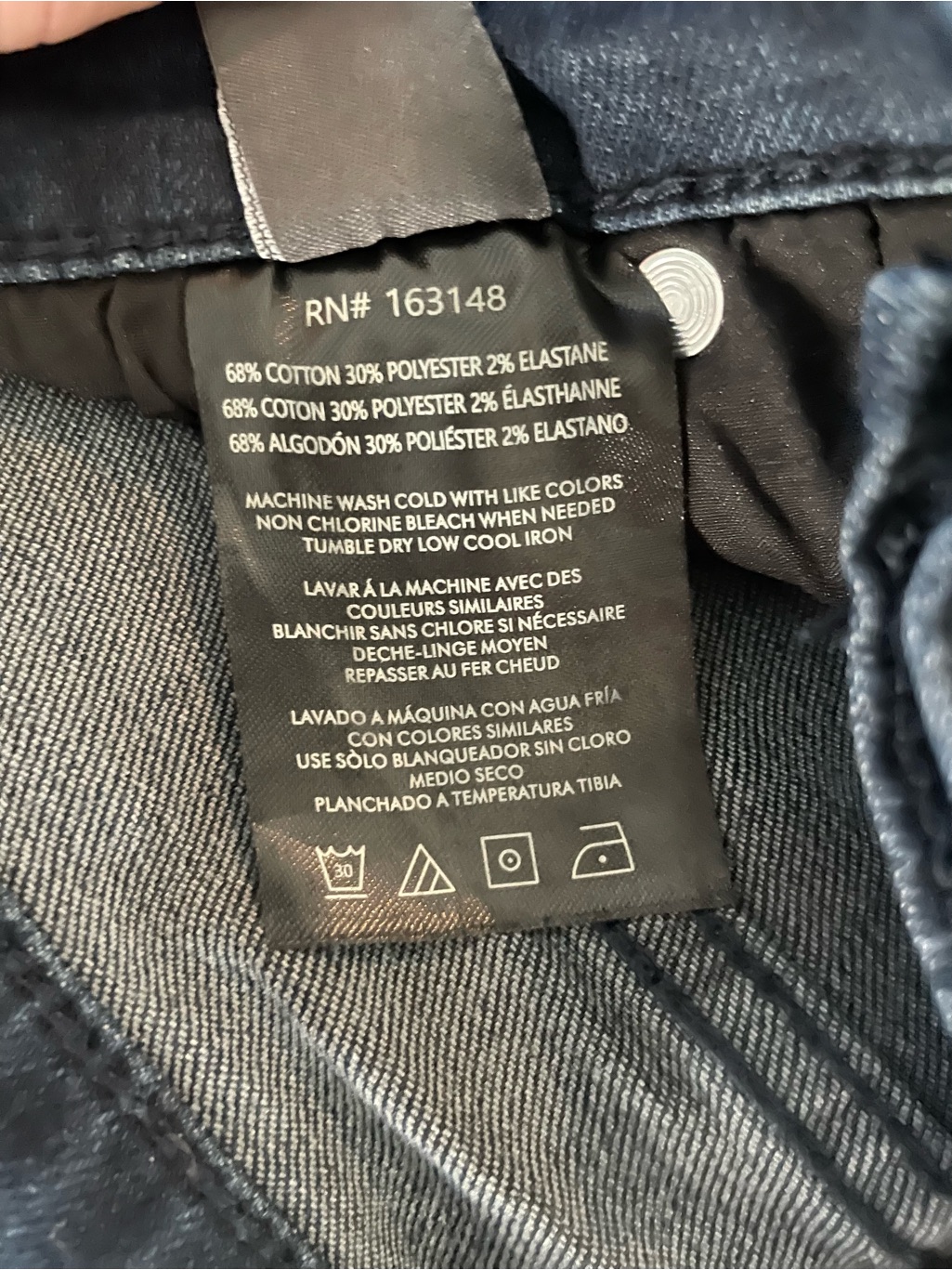 Men's Slim Straight Jeans In Washed Dark Blue — image 2 of 4
